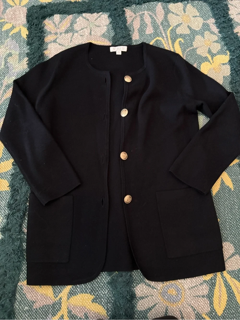 J. Crew Giselle sweater-blazer in Black XXS
